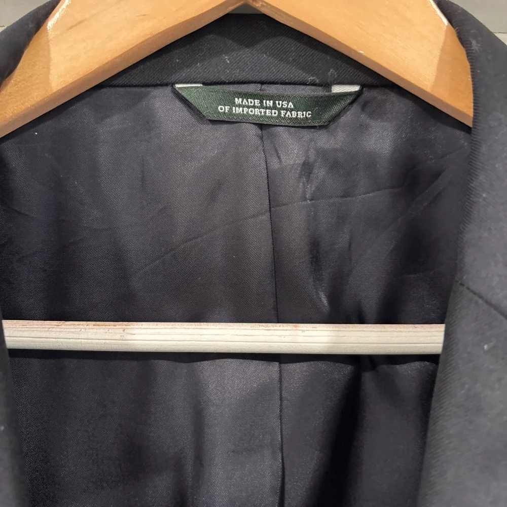 Classic Men's Black Blazer with Gold Buttons